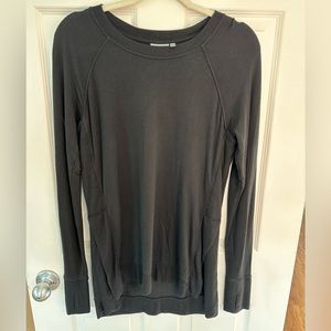 Athleta Ladies Longline Pullover Stretch Comfy Modal Sweatshirt Top  XS